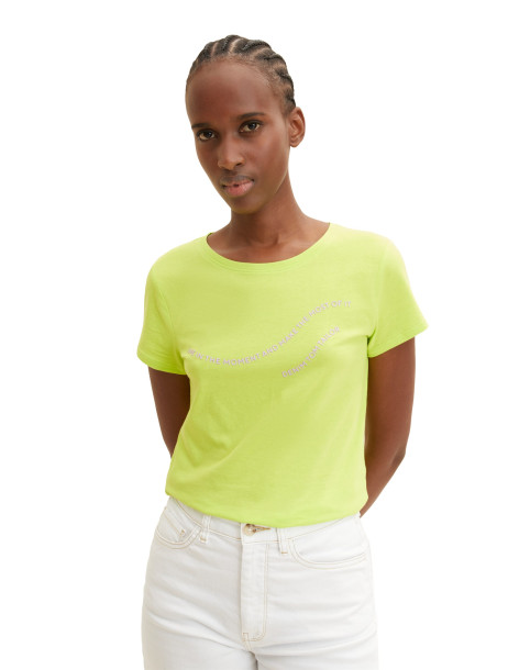 TOM TAILOR T-shirt with a text print 1035383-24702