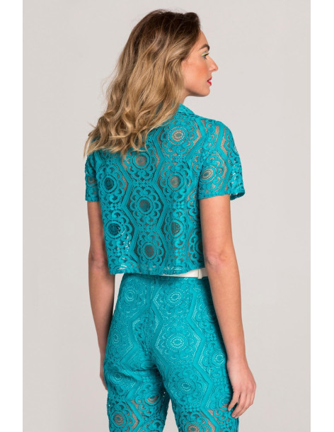 MATIS ΚΡΟΠ ΠΟΥΚΑΜΙΣΟ 3123807-TURQUOISE | BON FASHION