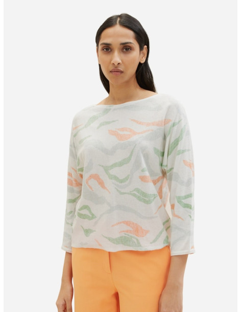 TOM TAILOR Knit pullover inside printed 1035303-31128
