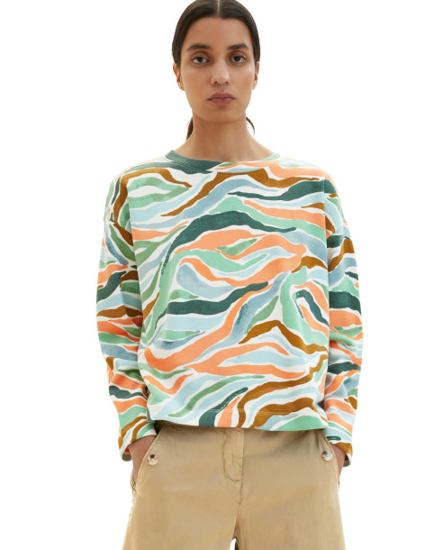 TOM TAILOR Patterned sweatshirt 1035345-31122