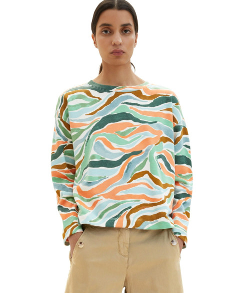 TOM TAILOR Patterned sweatshirt 1035345-31122