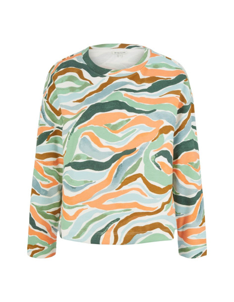 TOM TAILOR Patterned sweatshirt 1035345-31122 | BON FASHION