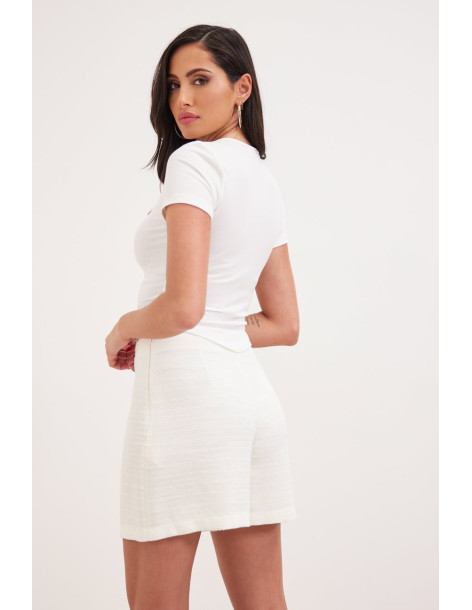 ENZZO Σορτς Destry 231231-ΕΚΡΟΥ | BON FASHION