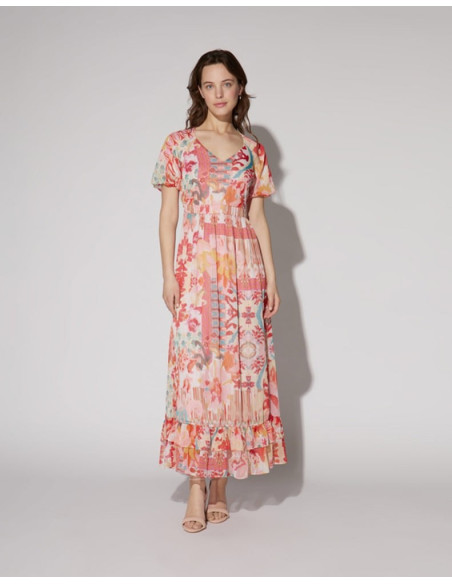 NAF NAF ETHNIC PRINTED DRESS XENR42