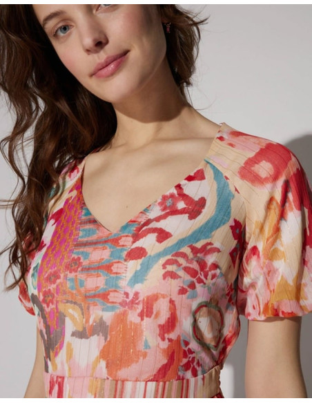 NAF NAF ETHNIC PRINTED DRESS XENR42 | BON FASHION