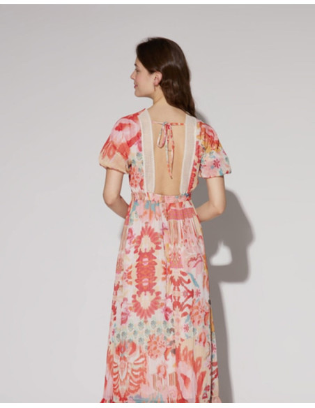 NAF NAF ETHNIC PRINTED DRESS XENR42 | BON FASHION