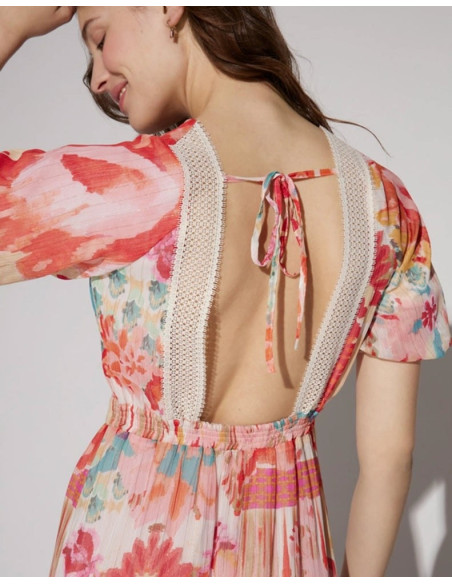 NAF NAF ETHNIC PRINTED DRESS XENR42 | BON FASHION