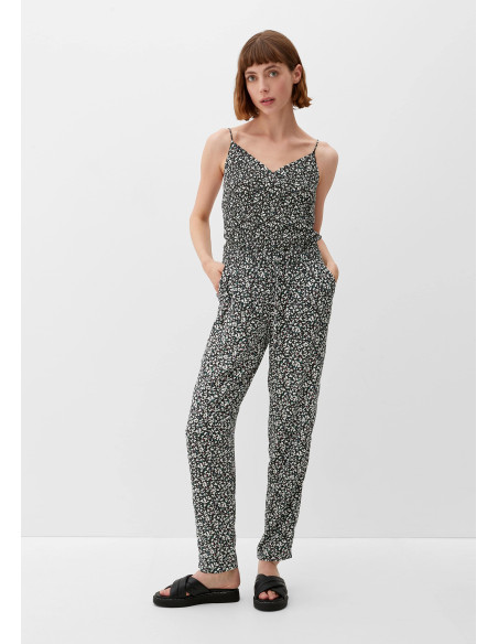 S.OLIVER trousers with a dobby texture 2129721-99A1 | BON FASHION