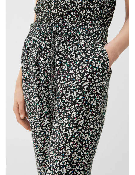 S.OLIVER trousers with a dobby texture 2129721-99A1 | BON FASHION