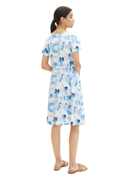 TOM TAILOR Midi dress with a fabric belt 1036648-32135 | BON FASHION