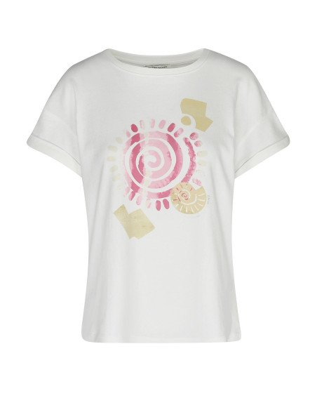TOM TAILOR t-shirt loose crew neck print 1036768-10315 | BON FASHION