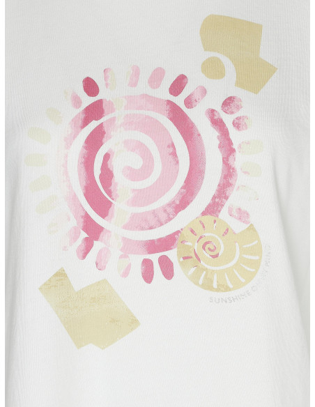 TOM TAILOR t-shirt loose crew neck print 1036768-10315 | BON FASHION
