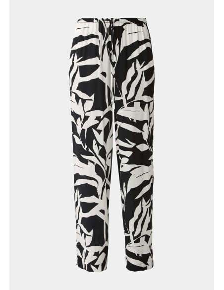S.OLIVER Trousers with a crêpe texture 2131909-99A3