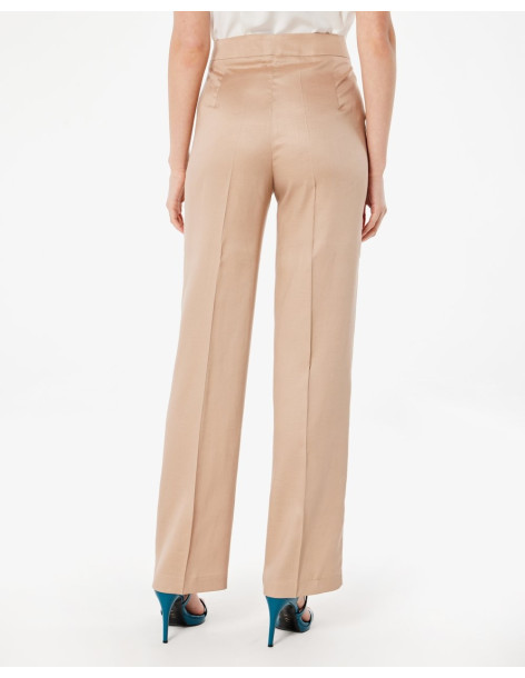 FOREL Παντελόνι tencil/λινό 076.20.01.005-ΜΠΕΖ | BON FASHION