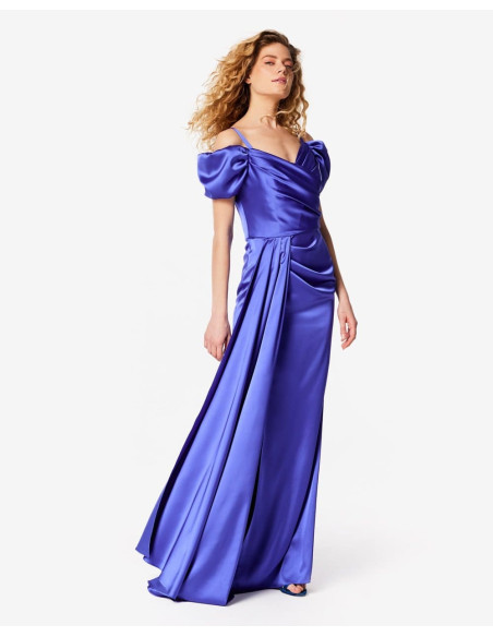 FOREL Φόρεμα maxi 076.50.01.023-μωβ