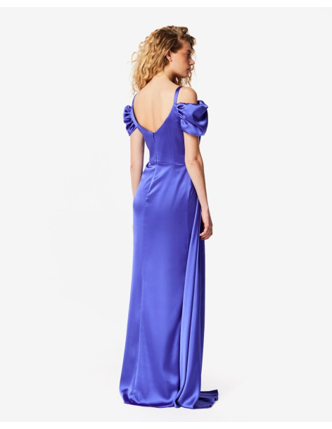 FOREL Φόρεμα maxi 076.50.01.023-μωβ | BON FASHION