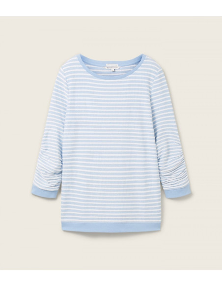 TOM TAILOR Striped Jacquard sweatshirt 1039980-34403