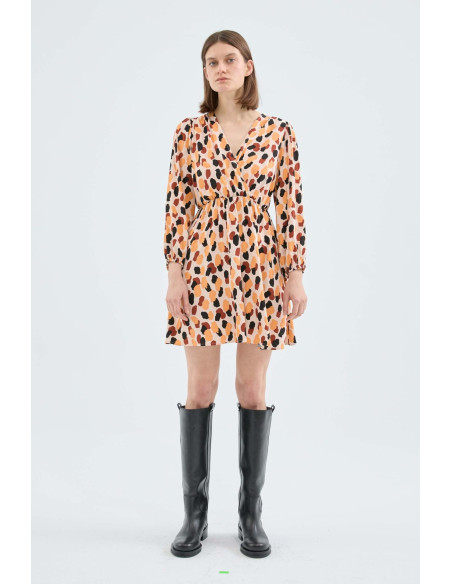 COMPANIA FANTASTICA dress with polka dot print 33C/11055 | BON FASHION