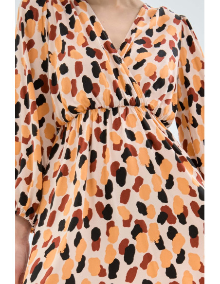COMPANIA FANTASTICA dress with polka dot print 33C/11055 | BON FASHION