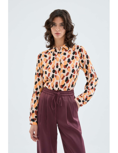COMPANIA FANTASTICA shirt with polka dot print 33C/11076