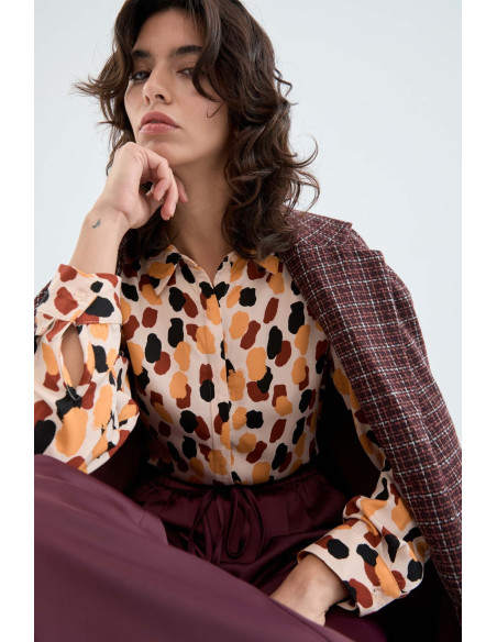 COMPANIA FANTASTICA shirt with polka dot print 33C/11076 | BON FASHION