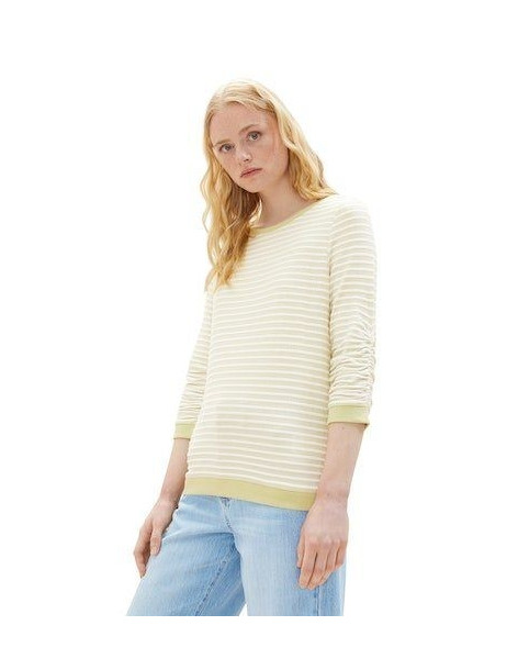 TOM TAILOR Striped Jacquard sweatshirt 1039980-32804