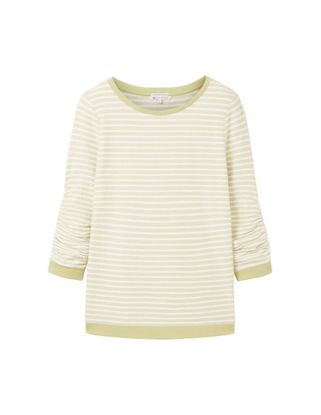 TOM TAILOR Striped Jacquard sweatshirt 1039980