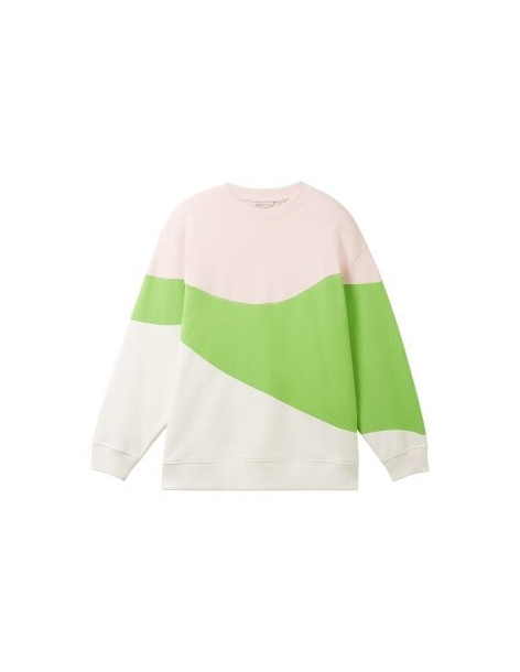 TOM TAILOR Sweatshirt with colour blocking 1038318-32622