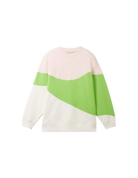 TOM TAILOR Sweatshirt with colour blocking 1038318-32622