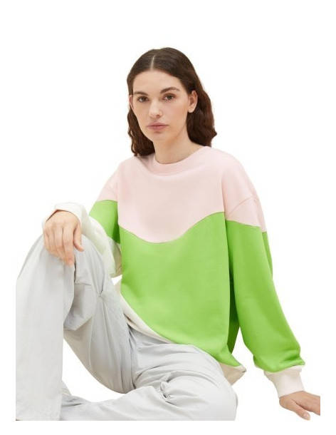 TOM TAILOR Sweatshirt with colour blocking 1038318-32622 2