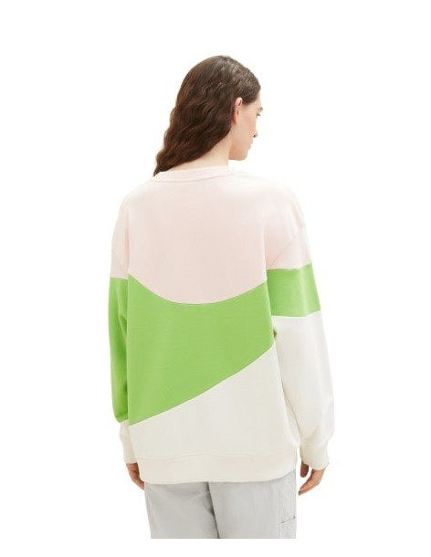 TOM TAILOR Sweatshirt with colour blocking 1038318-32622