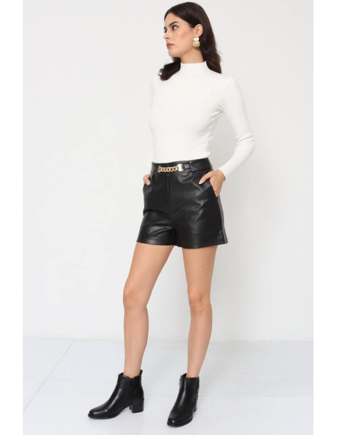 BON FASHION SHORTS S3823-BLACK | BON FASHION
