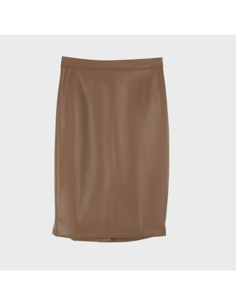 Φούστα midi SWEEWE 55579-camel | BON FASHION