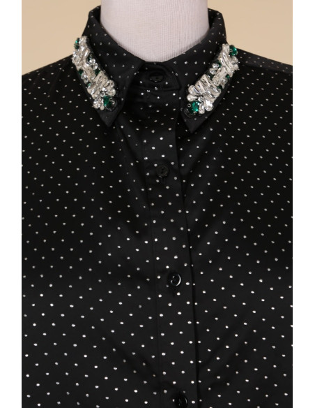 BON FASHION SHIRT 12122-BLACK | BON FASHION
