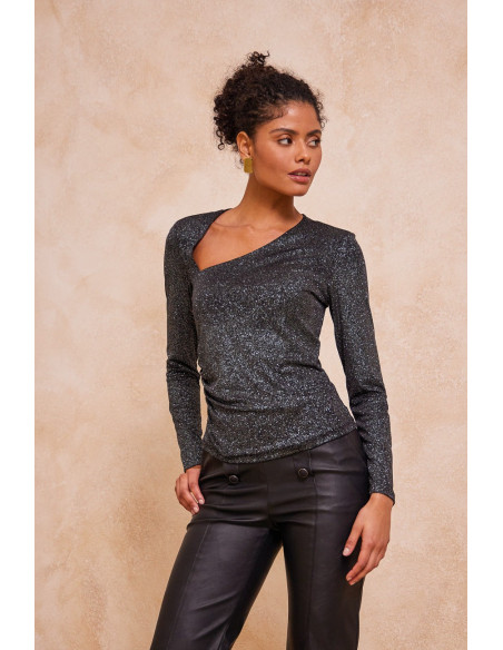 ENZZO Μπλούζα Scarlette 232340-SILVER | BON FASHION