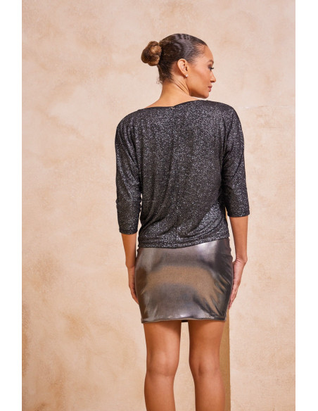 ENZZO Μπλούζα Lauren 232364-SILVER | BON FASHION