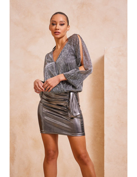 ENZZO Μπλούζα Grace 232385-SILVER