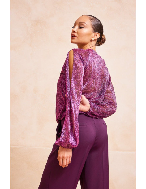 ENZZO Μπλούζα Grace 232385-φούξια | BON FASHION