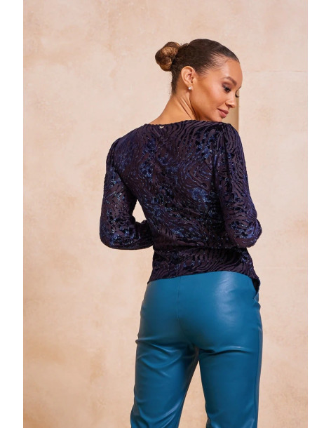 ENZZO Μπλούζα Yasmine 232334-Μπλε | BON FASHION