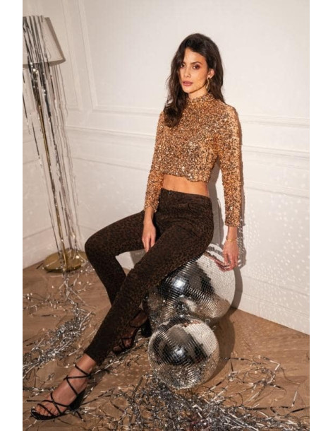 BON FASHION TROUSER H3027-BROWN | BON FASHION