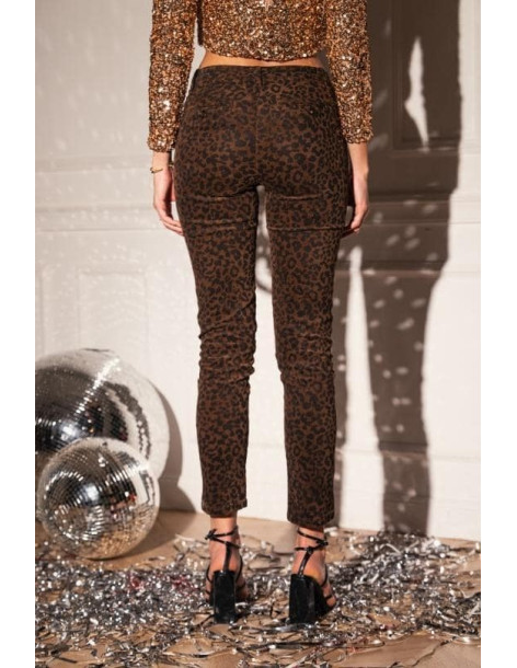 BON FASHION TROUSER H3027-BROWN | BON FASHION