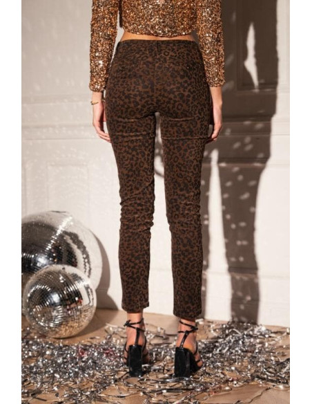 BON FASHION TROUSER H3027-BROWN | BON FASHION