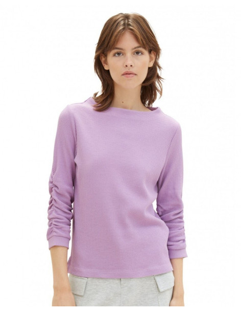 TOM TAILOR Sweatshirt with pleats 1039342-12957