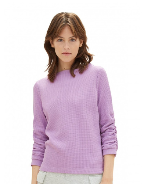 TOM TAILOR Sweatshirt with pleats 1039342-12957 | BON FASHION