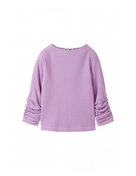 TOM TAILOR Sweatshirt with pleats 1039342-12957 | BON FASHION