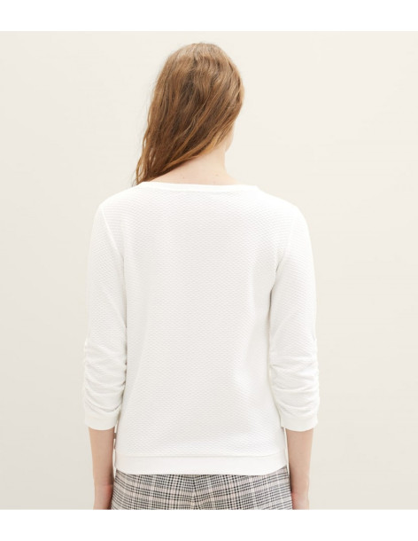 TOM TAILOR Textured μπλούζα 1039979-10332| BON FASHION