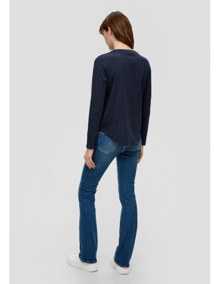 S.OLIVER Long sleeve top with a front print 2146247-59DO | BON FASHION