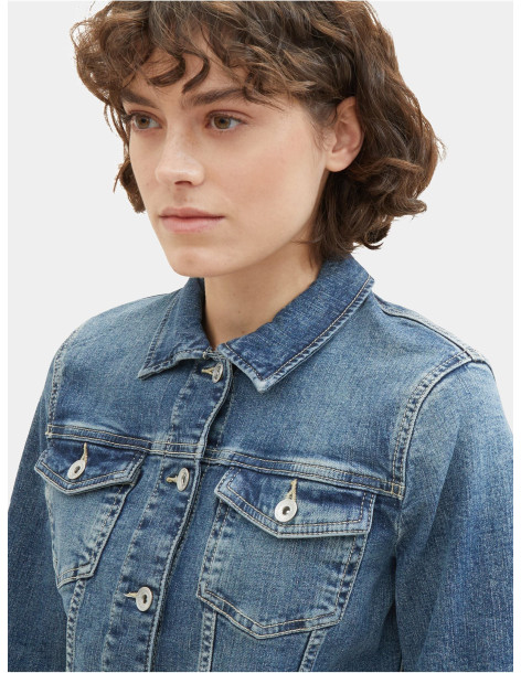 TOM TAILOR Denim jacket with recycled cotton 1041047-10120 | BON FASHION