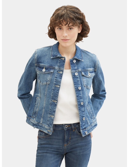 TOM TAILOR Denim jacket with recycled cotton 1041047-10120 | BON FASHION