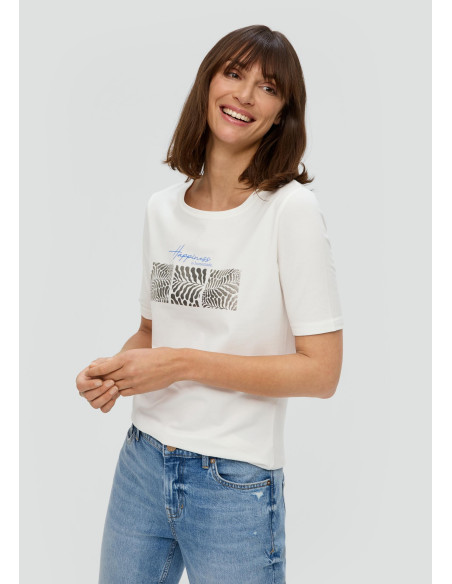 S.OLIVER T-shirt with a front print 2144441-02D3 | BON FASHION